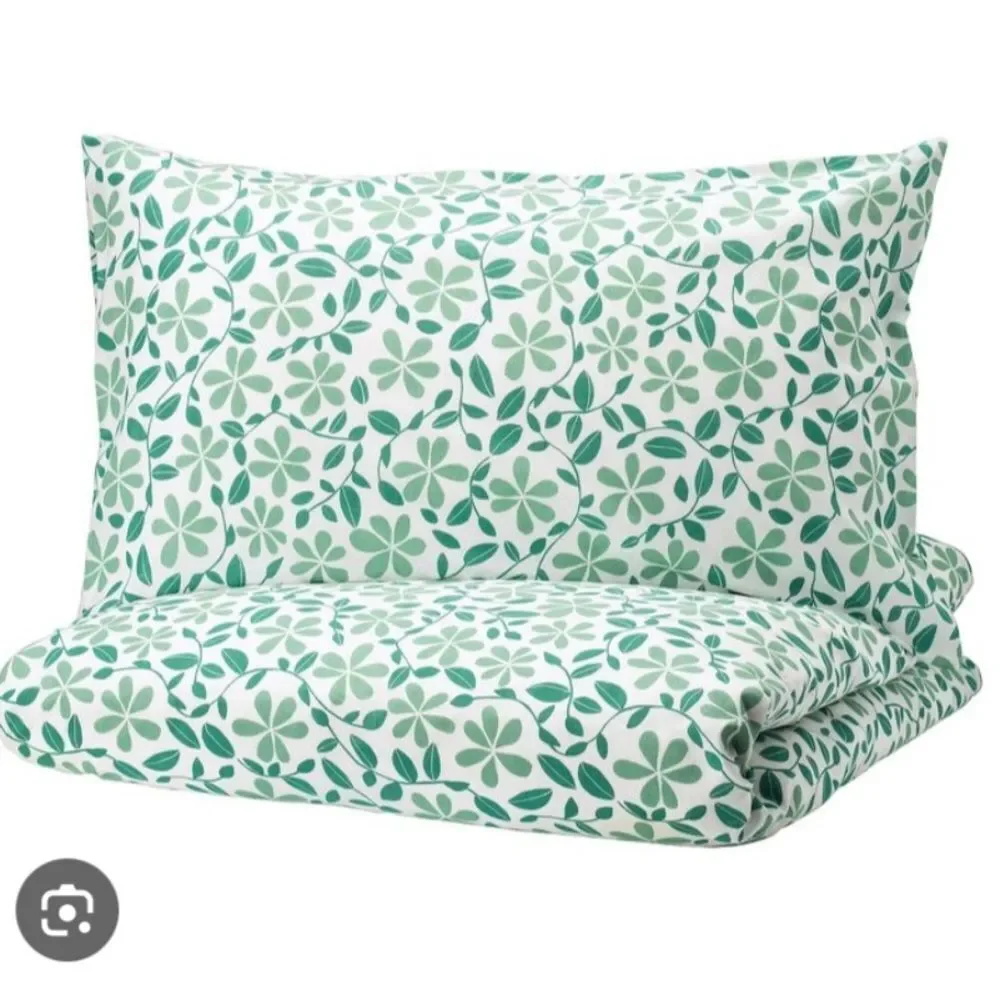 IKEA Juvelblomma Floral Green Bedding Set